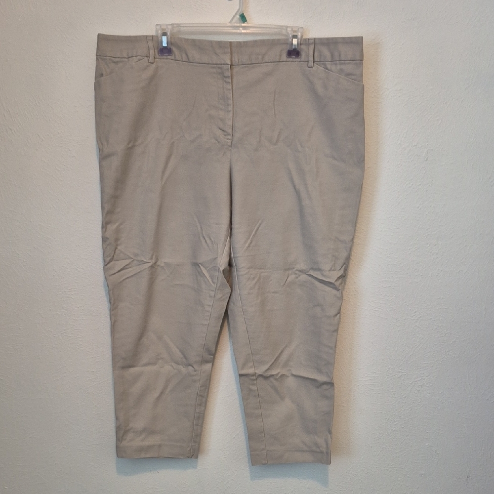Liz Claiborne Tan Ankle Pants